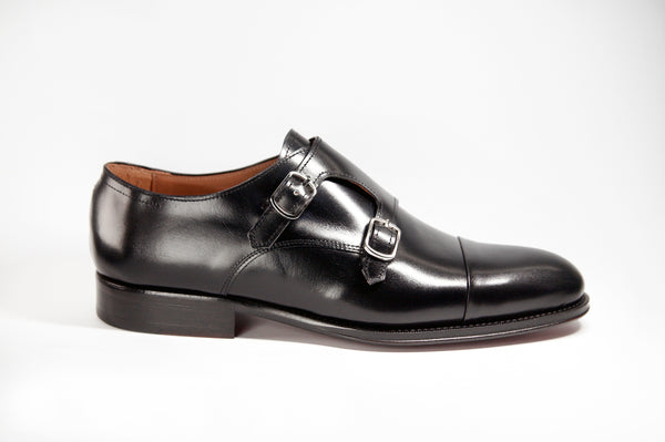 Double Monk Calf Negro