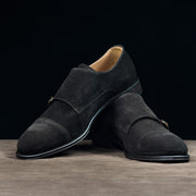 Monk in Brown Suede