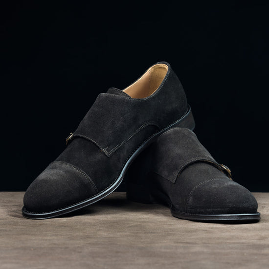 Monk in Brown Suede