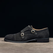 Monk in Brown Suede