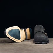 Monk in Brown Suede